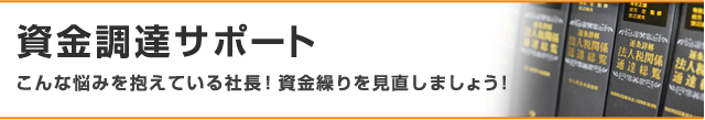 資金調達サポート こんな悩みを抱えている社長！資金繰りを見直しましょう！